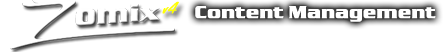 Zomix Content Management System Websites