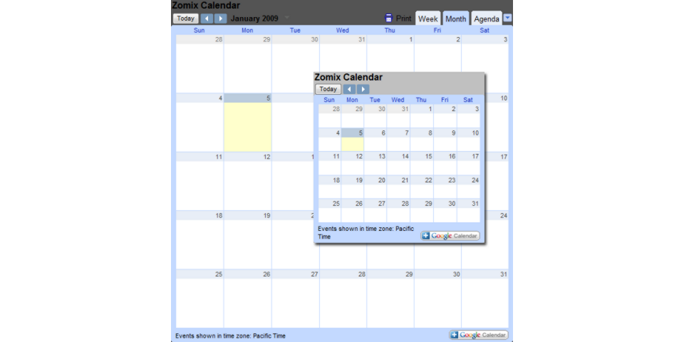 Calendars & Events